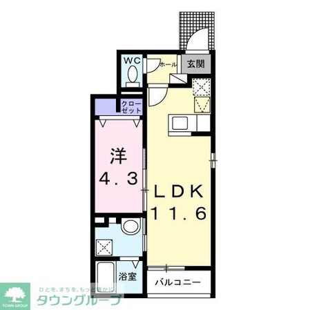 ビリーブ コガネの物件間取画像